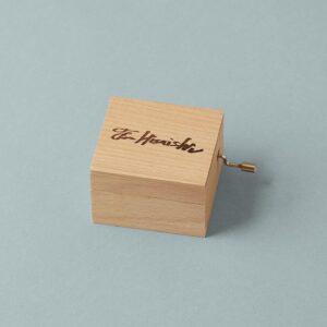 Joe Hisaishi Instagram - Unlock the magic of “Totoro” and “Kiki’s Delivery Service” with these limited edition, hand-crank music boxes featuring Joe Hisaishi’s laser-etched signature on beech wood. Available at the link in bio.
