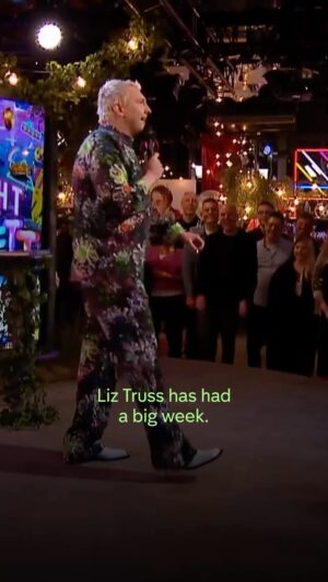 Joe Lycett Instagram - A bedtime story for you! Thank you to my hero, Liz Truss, for letting me read from her new book!