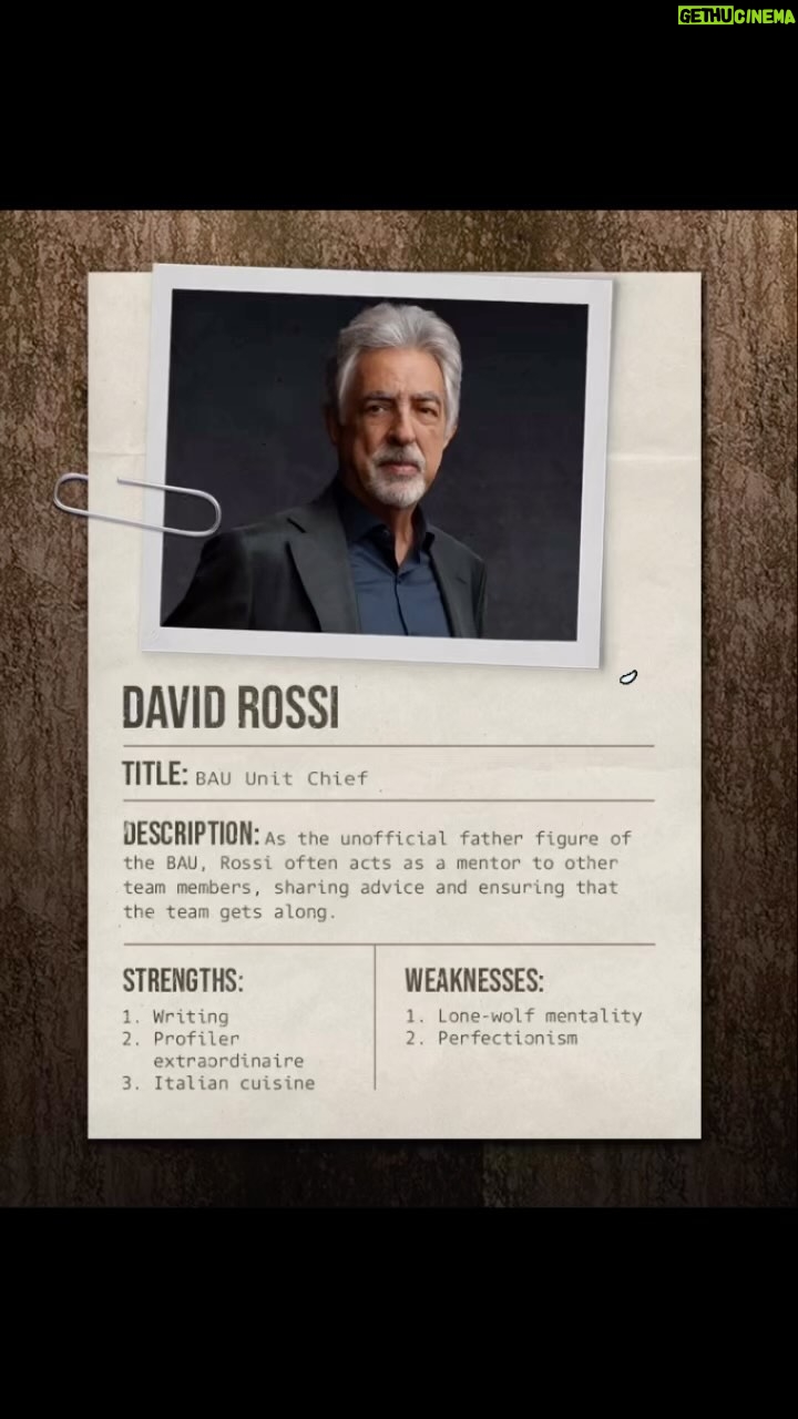 Joe Mantegna - 9.1K Likes - #criminalminds #davidrossi #paramountplus #cbs