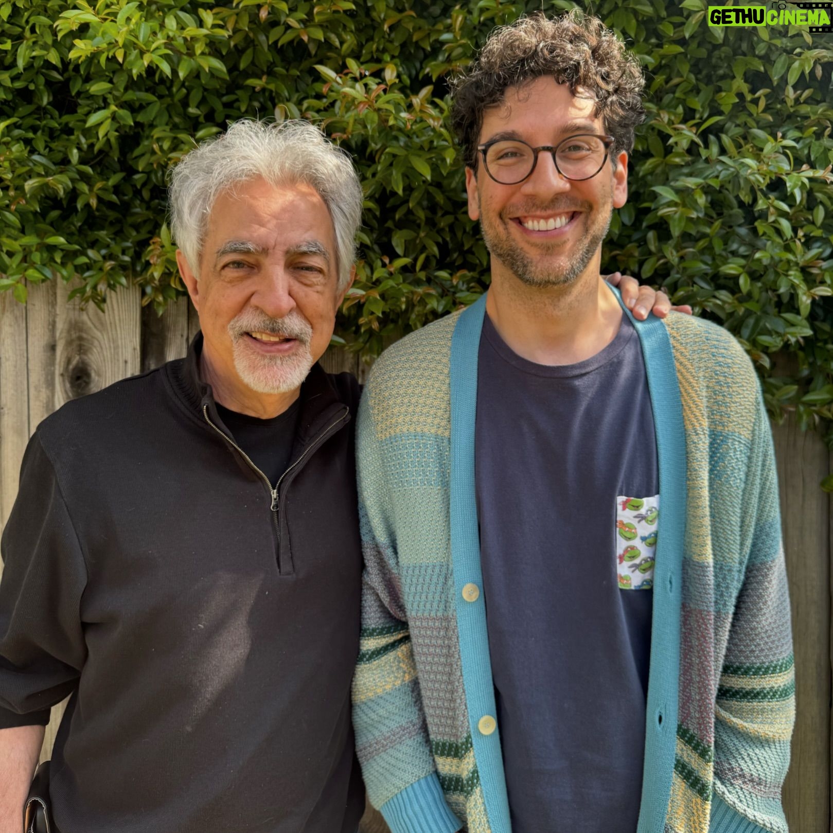 Joe Mantegna - 10.5K Likes - Reunited with my TV son @rickglassman from @asweseeitpv, a show we are both very proud of. Be sure to check him out on @shoesoffpod. He’s as funny as he is tall!