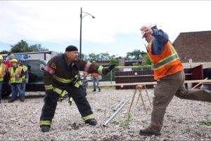 Joe Miñoso Instagram - You put your right foot in, you put your right foot out, you put your right foot in, and you get the hell off the electrified ground #onechicago #chicagofire