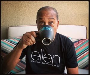Joe Morton Instagram - The sweetest part of my day was a cup of Ellen ... and a spoonful of Christine. Thanks @TheEllenShow for a great day ... and @LietzeeNut for a great night! 😉