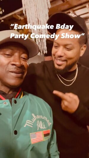 Joe Torry Instagram - A GOOD TIME WAS HAD LAST NIGHT @therealearthquake @royalewatkins @earthquakeandfriends Comedy Show Birthday Bash @thecomedychateau where comedians and celebrities showed up with LOVE💜💜💜🔥🔥🔥 #birthday #comedyshow #joetorry #birthdaycake @guytorry @comedianrong @cedtheentertainer @herbtheentspec @kamerontorry #igreels #igcomedians