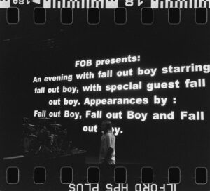 Joe Trohman Instagram - Fall Out Boy. 

Shot on a Contax T3 with Ilford HP5.