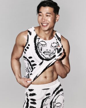 Joel Kim Booster Instagram - @ihatejoelkim for @patrickchurchny 🤍🖤

📸 @mikaelschulz Hair @vincentpel