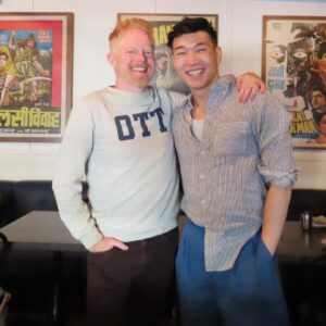 Joel Kim Booster Instagram - This week on Dinner’s On Me, comic and “Fire Island” co-creator and star Joel Kim Booster joins the show. Over ghost chili lamb vindaloo and samosas, Joel tells me about growing up in a conservative Christian household in the Midwest, reconnecting with his mom after his father’s passing, and falling in love for the first time after meeting his boyfriend at “Gay Disneyland.” This episode was recorded at Badmaash in Downtown Los Angeles, CA. 🌽💞🥘
 
Search “Dinner’s On Me” wherever you listen to podcasts or click the episode link in bio ❤️