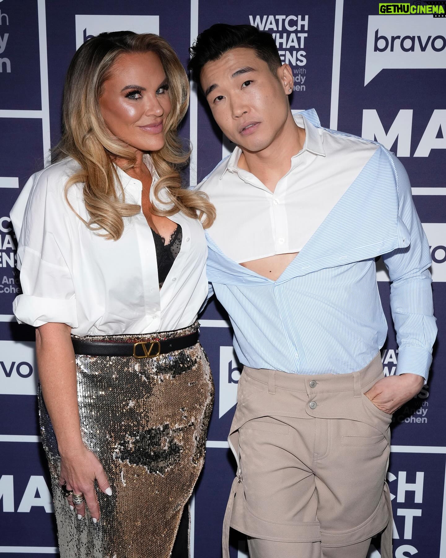 Joel Kim Booster - 8.4K Likes - Receipts! Proof! Timelines! Screenshots! On WWHL with the Queen herself @heathergay! An absolute honor. Thank you @bravoandy for having me again.
Styled by @marko_monroe
Mug beat by @heidipakdel
Shirt: @boyfriendshirt
Pants: @alexanderwangny
Shoes: @gucci