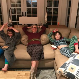 Joel McHale Instagram - After a long long battle with Alzheimer’s, my lovely, wonderful, funny, beautiful mother-in-law Sally, whom had all the style on Earth…left this place. I met her back in 1993. She was so good to me as I courted @semchale. Her patience and bravery at watching her daughter date an actor and eventually marry him was epic. Everyone loved Sally. She was a force and was always game. She taught swimming in the ocean, the best gardener you’ve get seen, worked harder than anyone, and knew how to throw a party. Her generosity was biblical and her grandsons loved the heck out of her.  And boy am I glad she had @semchale. The PNW is a much better place because of her. I will miss you dearly Sally. Love you