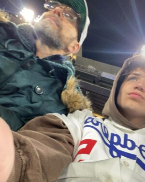 Joel McHale Instagram - Even though I’m a die hard mariners fan to the end of the earth, I brought my son  @isaac_mchale  to the dodgers game here in my beloved Los Angeles