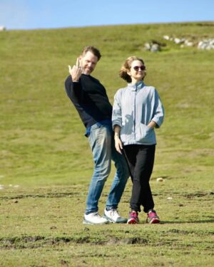 Joel McHale Instagram - HAPPY BIRTHDAY SARAH WIFE! I love you baby. Happy birthday. As you said…these photos pretty much encapsulate us. Thanks baby for putting up with me. You are literally one of the best people this earth has ever produced. So happy to walk through it’s beautiful Irish fields that are occasionally covered in sheep shit. #happybirthdaySarah