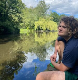 Joel McHale Instagram - Happy happy 19th birthday to my man…Eddie McHale! Here you are in a Monet painting. Well played. I love you son. You are such a Good, thoughtful, funny, unique, smart kid that has the hair I always wanted. I love you. I’m so happy to be your dad. Happy birthday Eddie.