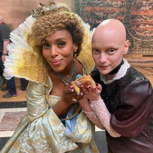 Joelle Instagram - Back at school… NEVER thought that would happen! Magical moments from @theschoolforgoodandevilmovie out on @netflixfilm today! 🏰😇😈🦎
.
.
.
#theschoolforgoodandevil #netflix #movie #sge #joelle #memories