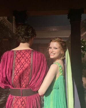 Joelle Instagram - Guess who? Super excited to be playing Vipsania in the Roman drama Domina season 2! Episodes 1 and 2 are out now in the US on @mgmplus ! Had such a blast filming this in Rome last year with a brilliant cast and crew, thank you to the entire Domina team ❤️
.
.
.
#domina #vipsania #dominaseries #season2 #mgmplus #tv #joelle #tvshow #rome #roman #ancientrome #toga