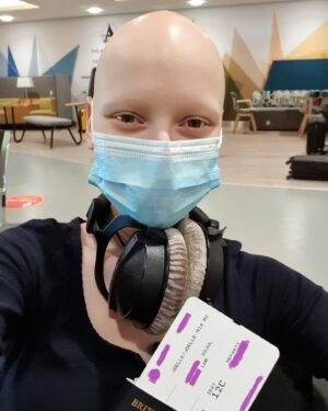 Joelle Instagram - That’s a wrap!🎬🎥
.
.
.
#memoriesforlife #flyinghome #joelle #airport #alopecia #homesweethome #herewecome #wrap #thatsawrap
 
By the way interesting fact of the day, my real name is Joelle Mia Renee Joelle 😊