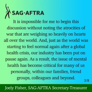 Joely Fisher Instagram - My letter last night to my union siblings…on this my sister #carriefisher heavenly birthday. #onedaylongeronedaystronger #solidarity #mentalhealthawareness #CarrieOnForever #checkinonyourstrongfriends #mentalhealthwarrior #ivegotyourback #67 #aslongasitfuckingtakes #family #MadameSecretary