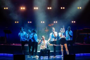 Joey Richter Instagram - In 15 years of @therealteamstarkid, it’s pretty nuts that we JUST made our UK Concert Debut last week at the @thelondonpalladium #. But what’s even 🥜NUTSER🥜 (real word) is that the enthusiasm/love/energy in both 🎟️SOLD OUT🎟️ shows was as palpably thrilling and mind-blowing as it one would expect in the early years of this college-born theatre company. Still peaking babyyyy!!! 🏔️🧗‍♀️ 

With recent “world events” 😷, we’ve had few opportunities to see y’all after you’ve travelled far and wide to our shows!! ✈️ So once again having that chance to meet (& greet🫂) & commune for such a magical day of music and fun (w/ a ton of 1st timers!) made it all the more special 🥰 Performing for and with (I hear you sing-a-longers 🎤) y’all is still one of my life’s greatest joys. Not a single time we do this that I take for granted 💗 You fill my heart to the absolute brim and beyond 📈

Let’s 🙌GIVE IT THE FUCK UP🙌 for @lambertjacksonproductions & @phoebenoble__, our UK Champions 🇬🇧🏆 who were SO accommodating & welcoming, but also deftly handled a website/ticketing nightmare! So grateful to have Phoebe & the LJ crew on our team! Afternoon Tea on me next go around? 🫖

Lastly, but certainly NOT leastly, 👏HUGE PROPS👏 MUST be given to producing team of @brian.holden & @slowpez8 (who also ROCKED as our director/choreographer) and Music Maestro @claark. Assembling a group to travel abroad and QUICKLY mount a concert of this scope and size is no easy feat 🥵 But to pull that off AND have the experience be smooth, efficient, & painless so we could all have 💃🏻FUN🕺🏻 while doing it?? Now thaaaat’s the shit 🤩 I’ve peripherally watched this team work on this show for months and couldn’t be more proud of what they achieved (& most importantly - focusing on the process of HOW they achieved it!) 🤝

TL;DR - Fuckin’ incredible (& excellently planned!) time performing for all of you magnificent folks w/ a group of Michigan buds💙💛 who I love dearly! 

Also, I’m soooooooo fuckin’ bad at taking pics during these things so thank GOD @danny_with_a_camera was there to snap these divine shots and make us look like rockstars!! 📸😍 HEY!!!

#Starkid #concert #london #15years