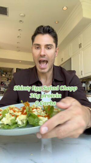 Joey Zauzig Instagram - My new egg salad chopp on little lettuce boats is a super easy skinty recipe that anyone can handle. Takes about 10-15 minutes. This is perfect when you’re trying to keep full but eat at a calorie deficit with high protein ! 
-
-
-
-
-
-
#skinty #healthy #recipe