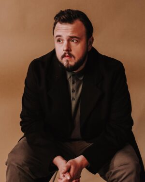John Bradley Instagram - Interview with @squaremile_com in my bio now. Pics by @rachelanthiasherlock , styling by @hollyevawhite grooming by @tarahmakeup London December 2021.