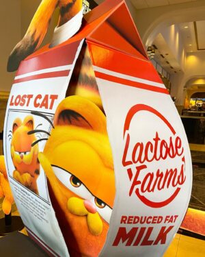 John Cohen Instagram - First standee for #TheGarfieldMovie 🧡🍝😻