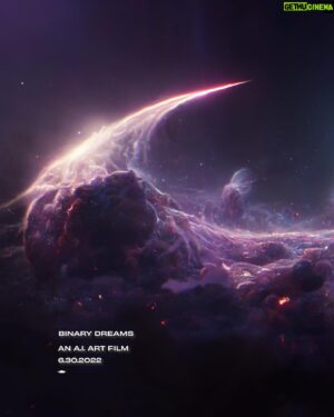 John D. Boswell Instagram - What happens when machines begin to question their origins? 🤖
 This thursday, join me on a mesmerizing journey into the mind of a hyper intelligent A.I. known as the God Machine.

BINARY DREAMS, my new experimental short film exploring how AI sees the universe, drops June 30.