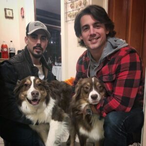 John DeLuca Instagram - This pic is missing one dog and one brother - but I’m very grateful to be home with my family for #thanksgiving 🦃 I’m not grateful, however, for the 6 lbs I’ve gained since getting here but whatever it’s fine.