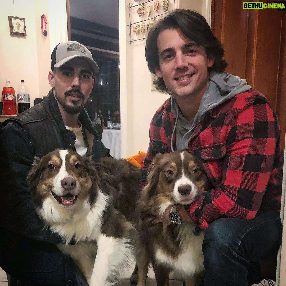 John DeLuca - 9.1K Likes - This pic is missing one dog and one brother - but I’m very grateful to be home with my family for #thanksgiving 🦃 I’m not grateful, however, for the 6 lbs I’ve gained since getting here but whatever it’s fine.