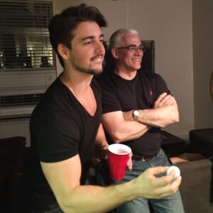 John DeLuca Instagram - There’s nothing the man can’t do. That includes making clutch beer pong shots in double overtime. Happy Father’s Day to this unshakeable badass!!