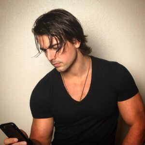John DeLuca Instagram - Audition tape: featuring incredibly tight shirt and unnecessarily deep v-neck.