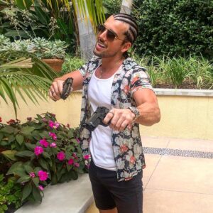 John DeLuca Instagram - Channeling my inner James Franco and Kevin Federline 😜 #halloween #springbreakers #freebritney #kfed