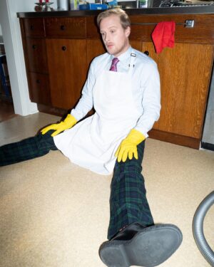 John Early Instagram - Gave my party tips to @interviewmag and did this photoshoot inspired by The Hours. 

Photographed by the great @bradelterman 

Styled by @isabellefields 

Hair: @gregglennonjr 

Makeup and prosthetic nose: @allydoesmakeup

Set design by: @lilsavbigcity

Thank you to @melzy917 and @benbarna and @pkv15 !!!!