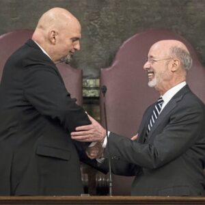 John Fetterman Instagram - Farewell to Gov. Tom Wolf on your last day as Guv. I’m grateful for your leadership   friendship, and it was a deep honor to serve with you for the past four years.

Welcome to our new Governor Josh Shapiro and LG Austin Davis, who will represent PA well! 🎉