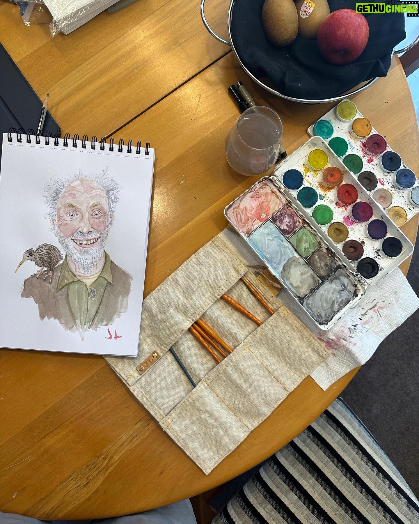 John Lithgow - 1.5K Likes - Here’s a tease: painted myself in “The Rule of Jenny Pen”, just wrapped in NZ. Wait for it!