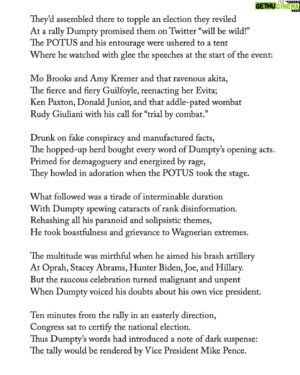 John Lithgow Instagram - “Dumpty’s Dream” from A Confederacy of Dumptys, published in October 2021, but worth re-reading today.
