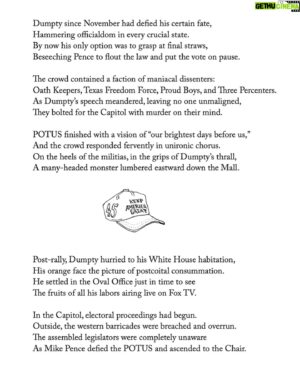 John Lithgow Instagram - “Dumpty’s Dream” from A Confederacy of Dumptys, published in October 2021, but worth re-reading today.