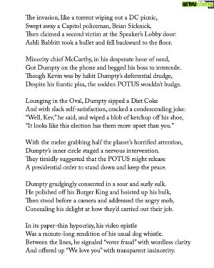 John Lithgow Instagram - “Dumpty’s Dream” from A Confederacy of Dumptys, published in October 2021, but worth re-reading today.