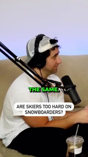 John Parr Instagram - Did we just solve the skier/snowboarder beef? #ski #snowboard #chadandjt @goingdeepwithchadandjt