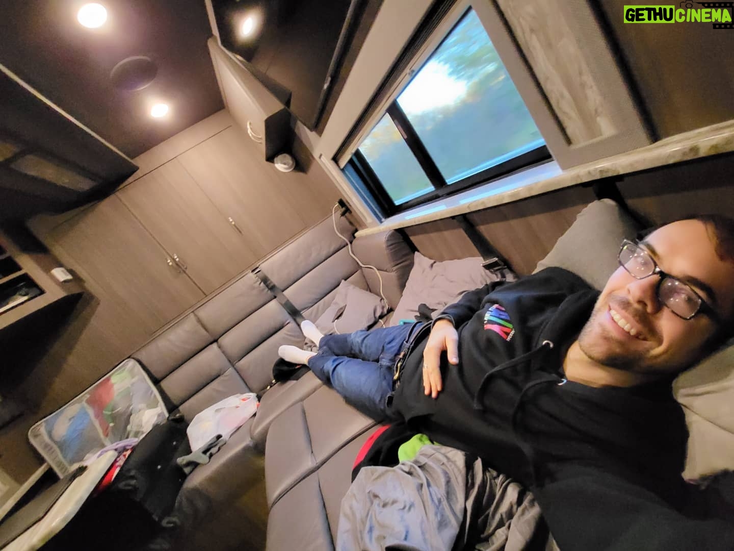 John Patrick "Jack" Douglass - 15K Likes - Morning from my lil cave at the back of the tour bus! On our way to Durham, NC for tonight's show, charge your phones!