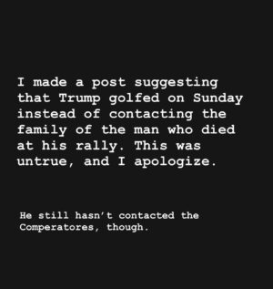 John Ross Bowie Instagram - When I make a mistake, I retract and apologize. Which puts me ahead of an alarming amount of sitting US congressman. But anyway. UPDATE: he finally called on Tuesday.