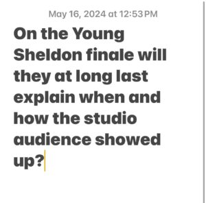 John Ross Bowie Instagram - Furthermore I’d like to know when the studio audience abandoned Lou Grant? #youngsheldon #cbs #sitcom #tooniche #evenbymystandards