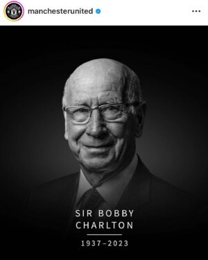 John Simm Instagram - Rest in peace Sir Bobby ❤️🤍🖤

@manchesterunited #sirbobbycharlton