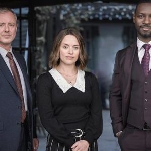 John Simm Instagram - That’s a wrap on Grace season 2 ❤️ What a mad, beautiful and joyous trip this has been, with the best cast and crew on earth. ‘Not dead enough’, ‘Dead man’s footsteps’ & ‘Dead tomorrow’ all in the can. All adapted by the brilliant #russelllewis from the novels of #peterjames
we even had a set visit from HRH @duchessofcornwallsreadingroom 
We hope you enjoy and hope to be back next year for more (I don’t know the transmission dates yet so ask @itv) #roygrace #grace2 @peterjamesuk @richkidcampbell @zoetapperofficial @rakieayola @cparkinson76 @katesaxon_director @sallymais 📷 @picturestallstory