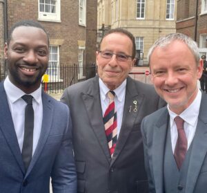 John Simm Instagram - @richkidcampbell @peterjamesuk out & about with the 👮‍♀️squad #grace