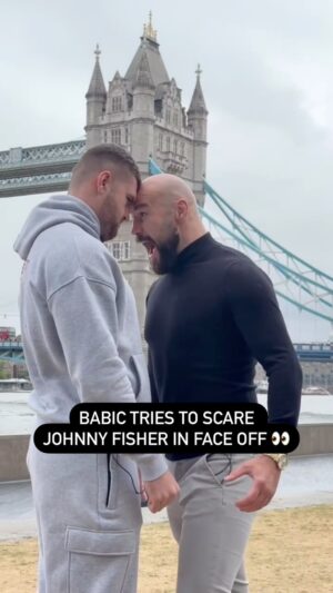 Johnny Fisher Instagram - Calm down, Babic 🤨

#FisherBabic | 06.07.24 | @matchroomboxing
