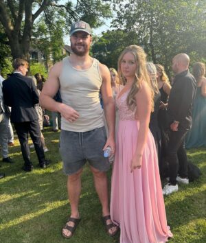 Johnny Fisher Instagram - As I’m working over here in Spain , Johnny saw Hetty off to Prom. 

Dressed like an outback Aussie bosh. 

Hetty schooldays come to an end. 

End of an era , have a great time Hetty. 

Het bosh.