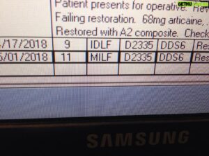 Johnny Mac McGuire Instagram - Our office software doesn't abbreviate tooth surfaces in the correct order, I get a few laughs every week
