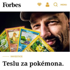 Johny Machette Instagram - Být dospělý znamená i to, že si člověk může plnit dětské sny a ten můj mi pomohl splnit Matěj z @pokemon_collectors_cz ❤️ rozhovor pro @forbescesko jsme ale s kolegou @ukaz_lukase směřovali spíše k tématu investovaní nejen do Pokemon karet. Je tu spousta znalců a ještě víc nadšenců jako já, a tak si moc vážím, že jsem mohl tohle téma otevřít. Nakonec už jen díky @pokemon_collectors_cz za prvních 151 pokemonů, splněný deťský sen a vzkaz pro rodiče: prosím, neptejte se kolik to stálo 😅