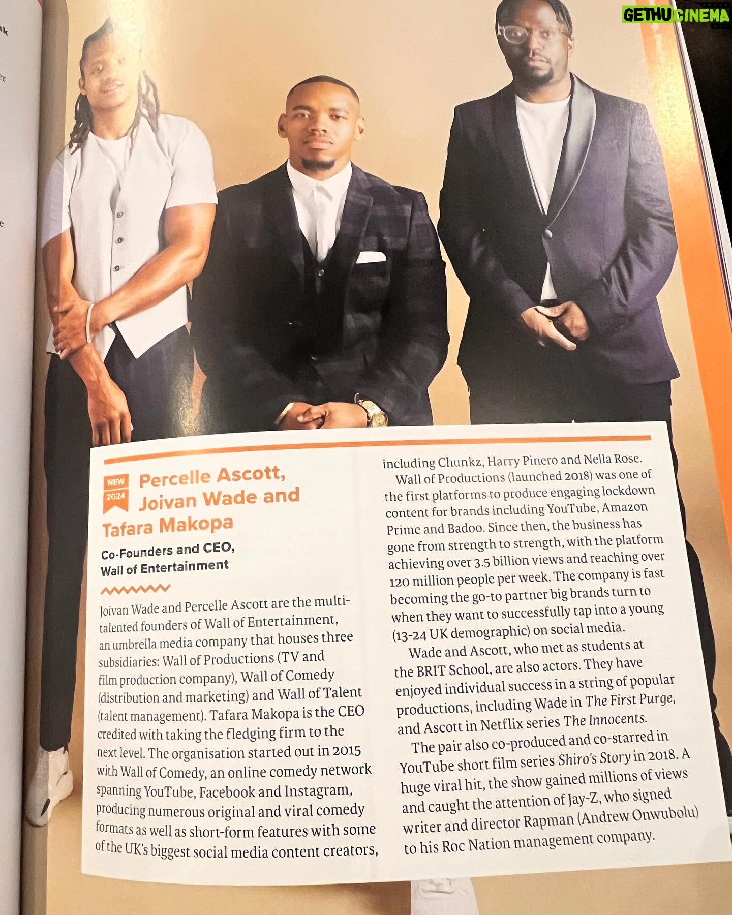 Joivan Wade - 1K Likes - What an honor to be selected for the 2024 PowerList.
A list that celebrates the 100 Most Influential Men & Women of African, Caribbean and African American Heritage.
I’ve watched this list and celebrated the alumni year after year so to finally be called upon to join it is nothing short of a reminder from God of the work, favour and blessings he’s given me.
I want to thank my Partners @Percelleascott & @tafara12 for your relentless work while we build this vision, & to our phenomenal team at @wallofcomedy & @Wallofproductions. We would not and could not be here with out you.
Thank you to the PowerList in partnership with @Jpmorgan & its sponsors. For an incredible night of celebration.
Brick by Brick 🧱 We’re Just Getting Started. One day we’ll have a Wall. 💫