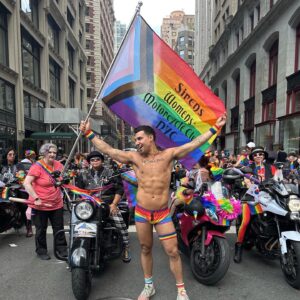 Jojo Guadz Instagram - Shoutout to the ladies of @sirens_mc_nyc for really making me feel like I’m at home for @nycpride 🙌 this was my second year marching with them and definitely not my last! I love y’all so much! Thank you ladies for always treating me like family! 🏳️‍🌈❤️