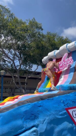 Jojo Guadz Instagram - Happy WeHo Pride 😝🙌🌈
@beachesweho 
#pride2023 #wehopride