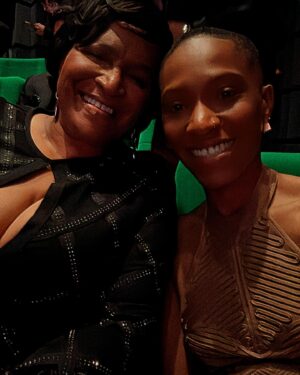 Jojo T. Gibbs Instagram - The most special part about last night was watching the screening with my mom…she had  great time 

Civil War is in theaters and IMAX April 12,2024

#civilwarfilm #jojotgibbs